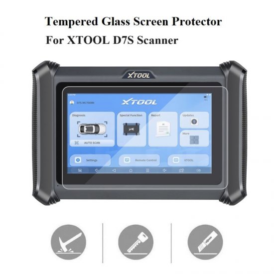 Tempered Glass Screen Protector Cover for XTOOL D7S Scanner - Click Image to Close
